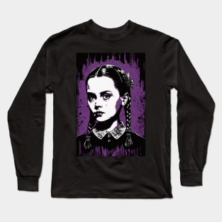 Wednesday Addams painting - Limited! Long Sleeve T-Shirt